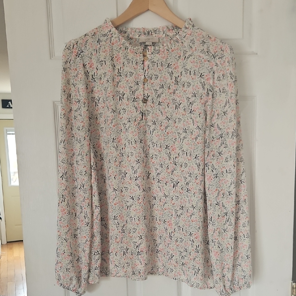 LOFT Floral Print Women's Top